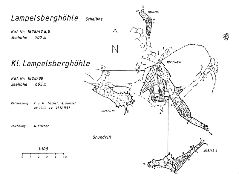 Plan: Lampelsberghöhle (1828/42)